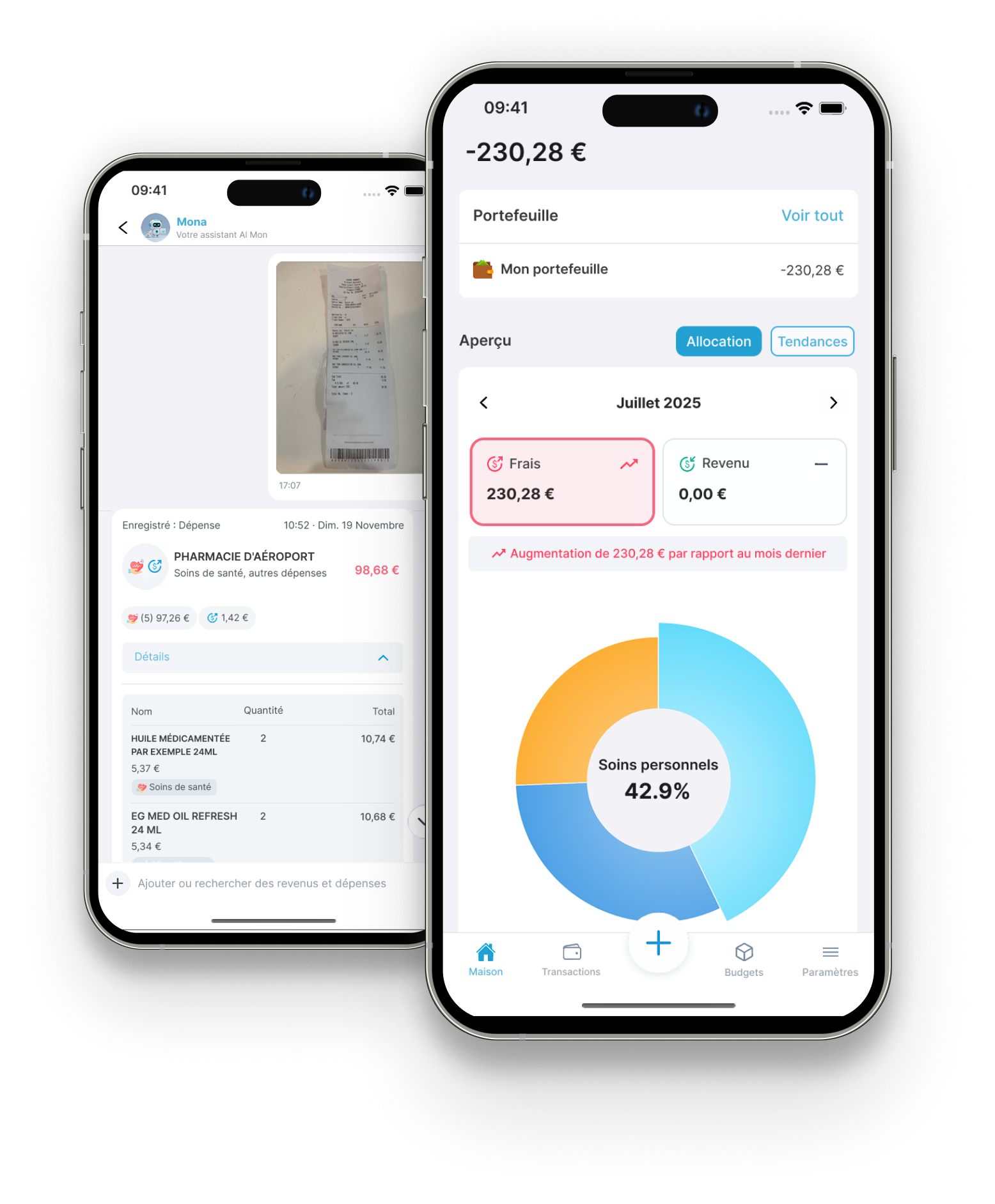 Money Tracker AI - Mona AI Assistant and Receipt Scanning
